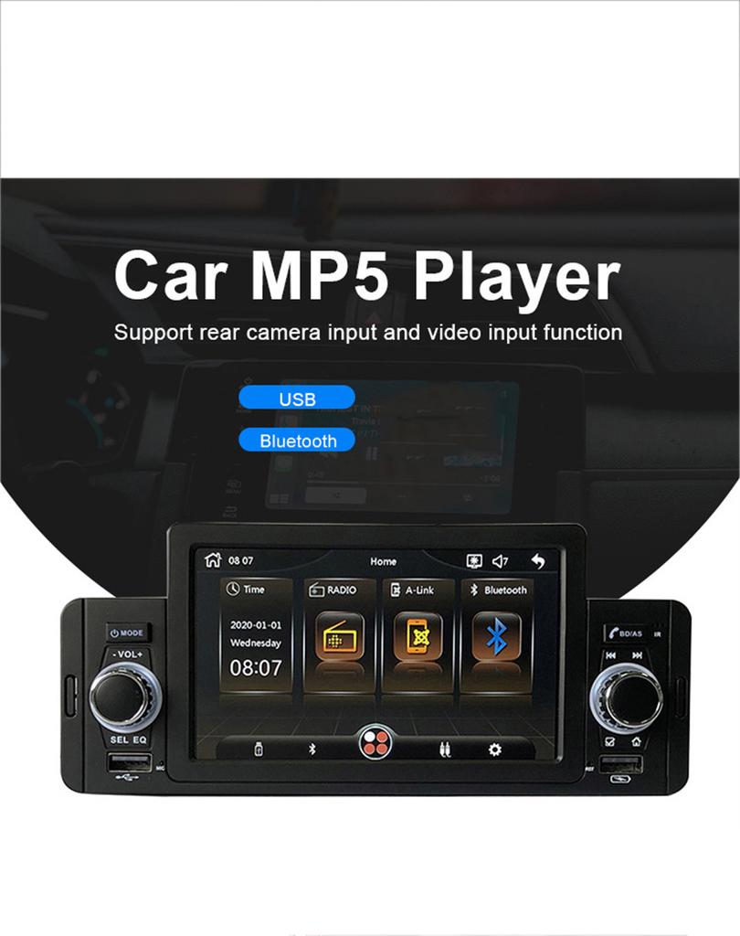5" Touchscreen Autoradio Stereo /Bluetooth MP5-Player FM USB Armaturenbrett