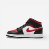 Nike Air 1 Mid Bred Toe Black Fire Red White (GS)