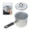 Portable 770ml Camping Tea Kettle Convenient Hiking Kettle with Foldable Handle Designed For Outdoor Enthusiasts