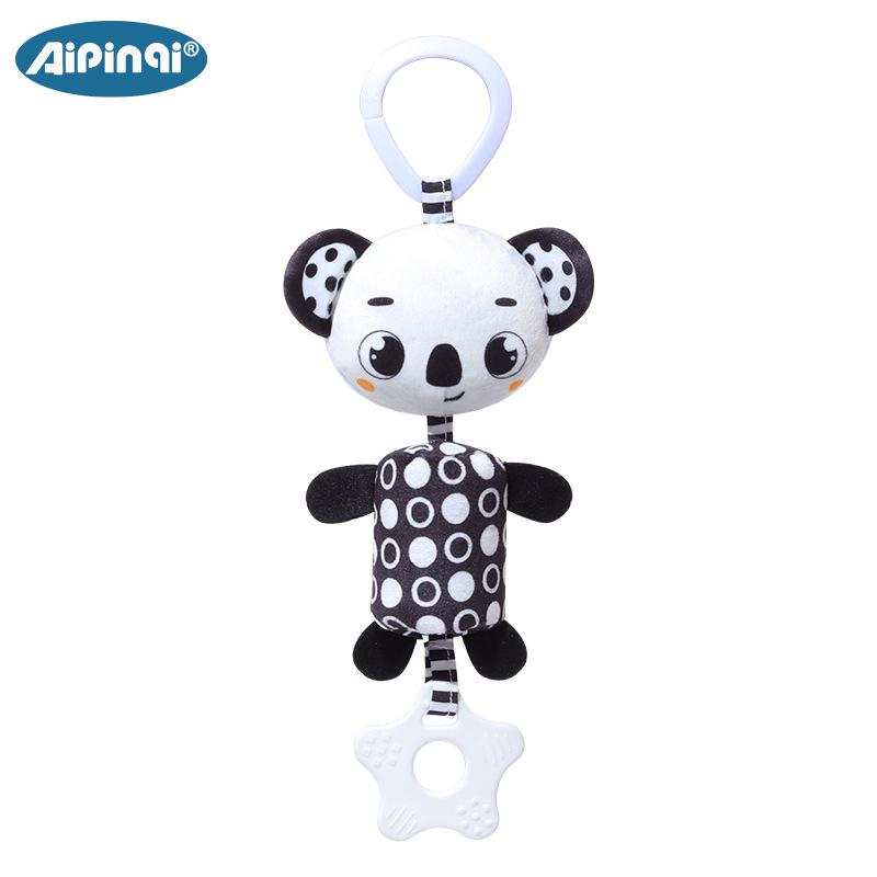 

Aipinqi Baby Mobile Toy: Black & White Plush Hanging Ornament for Strollers (0-3 Years)
