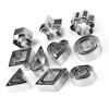 30pcs Various Shapes Biscuit Cutters Set Stainless Steel Mini Cookie Cutters  For Chocolate Baking