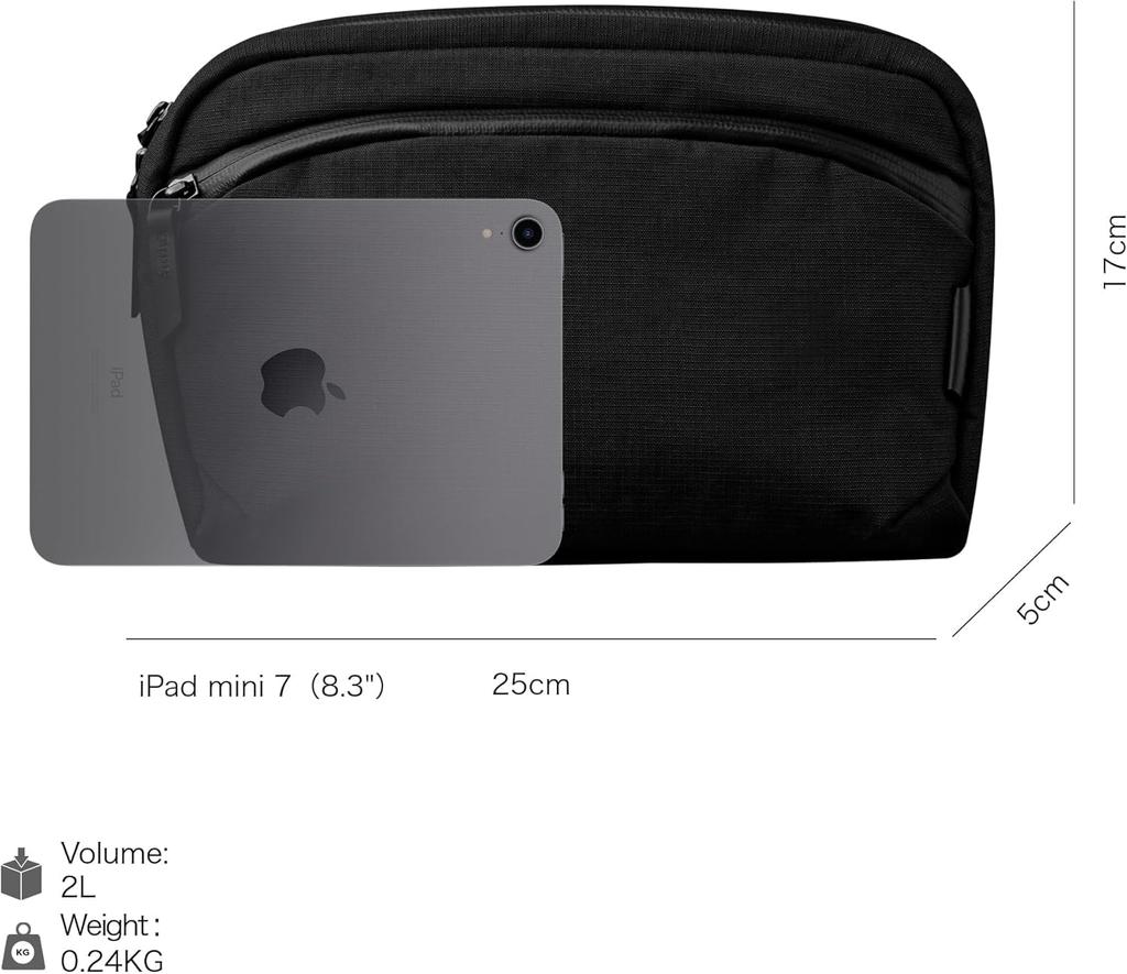 ALPAKA Flight Sling 2L Umhängetasche Reise Leicht Abnehmbar Anbringbar Schultergurt Herren Tasche, Tasche, Tasche, Leicht, Tragen, Gurt,