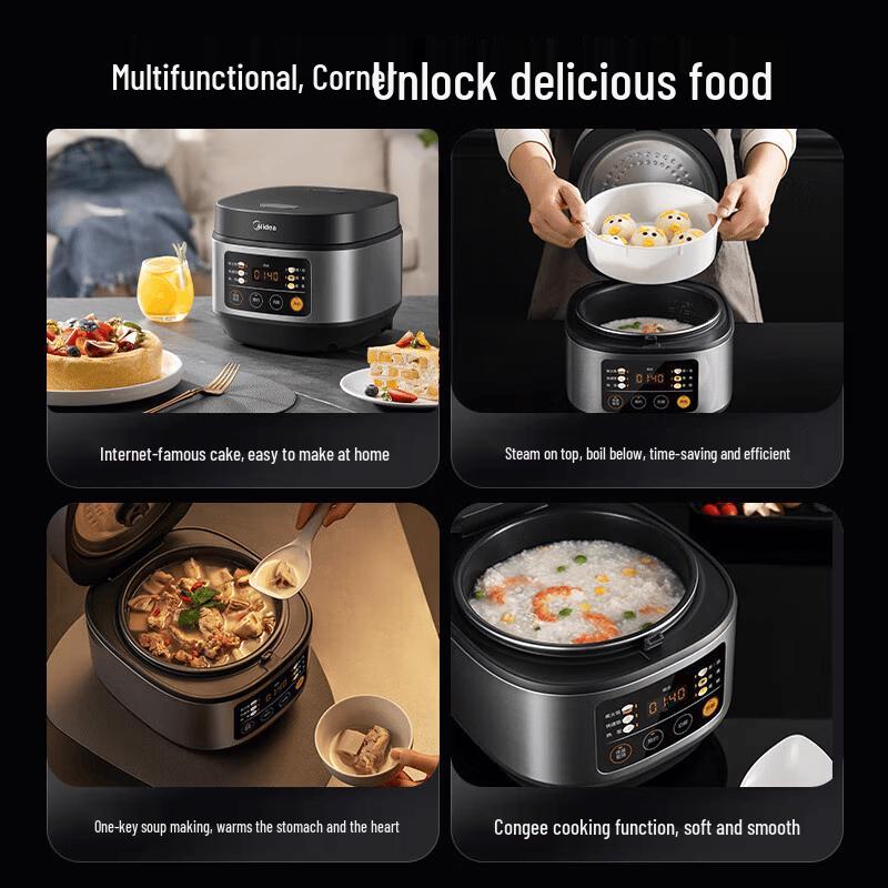 Midea 3L Smart Multi-Function Pressure Rice Cooker CN Plug (adapter Included)