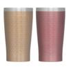 maebata luxe Pair Thermo Tumbler Gold & Pink 340ml 51432
