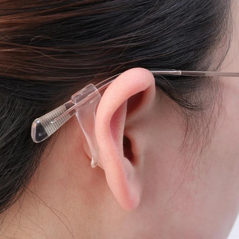 50 KUSŮ Silikonové Protiskluzové Ušní Háčky Elastické Držadla na Brýle Zarážka do Ucha Držák Části Brýlí