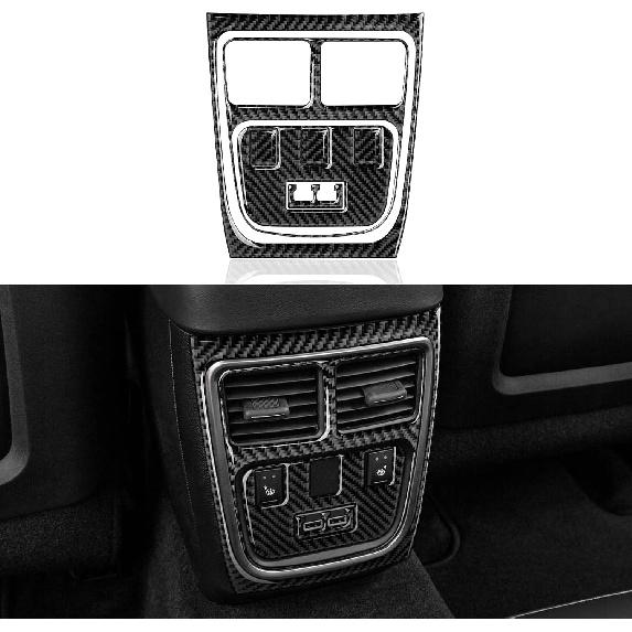 Car Gear Shift Panel Cover Decals for 2011 2012 2013 2014 Dodge Charger Accessories Carbon Fiber Interior Stickers