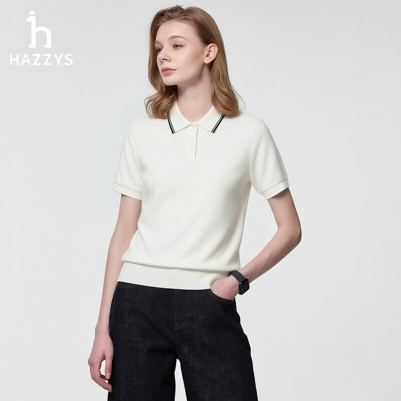 

HAZZYS Women s Moisture-Wicking Sun Protection Polo Shirt ASTSE0DBE06 M