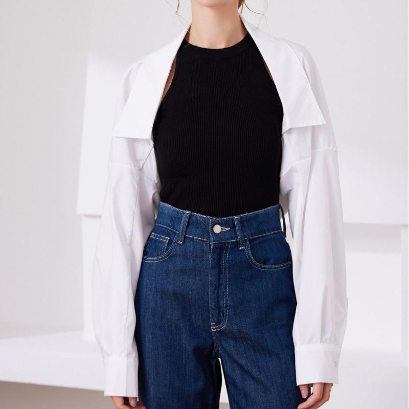 Women's Long Sleeved Shirt Detachable Collar Black Mesh Neckwear Fake Collar Half Shirt Blouse Tops Style False Collar