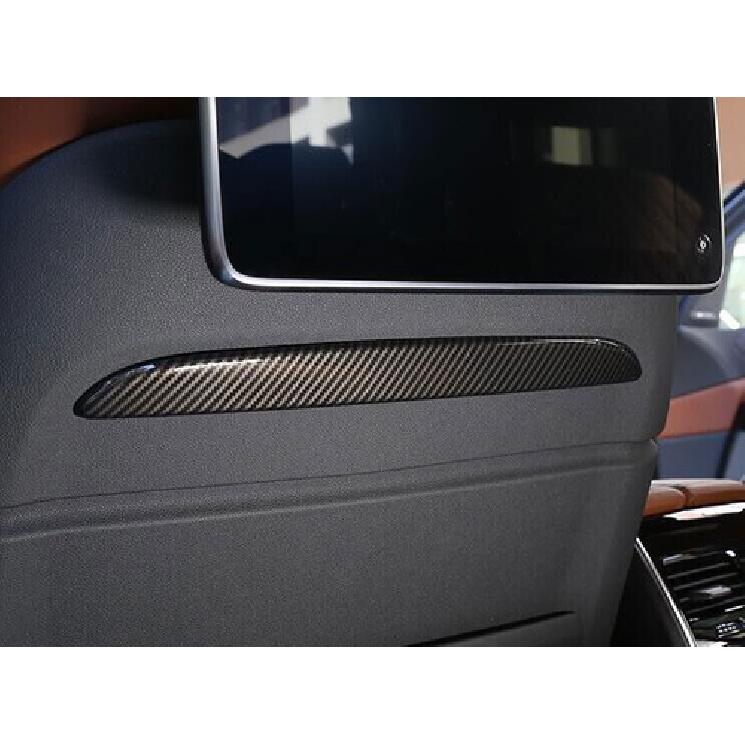 For BMW X7 G07 -22 Carbon Fiber Style Seat Back Storage Bag Trim Decor Cover