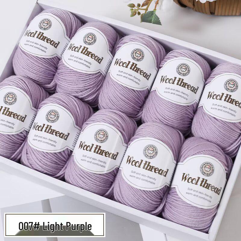 Wool Blend Yarn Ball - Medium Thickness for DIY Knitting Projects