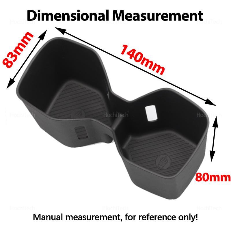 Rear Water Cup Holder Accessories for Kia EV9 MV 2025 2025 Non Slip Shock-Absorbing Rear Drinks Holder Storage Box Tidying Tray