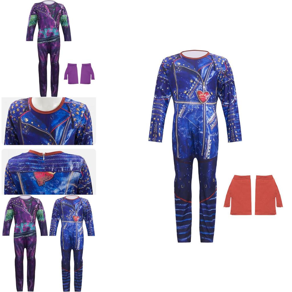 Descendants 3 Mal und Audrey Cosplay Kostüm für Kinder Perfekt für Halloween-Partys