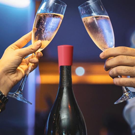 Silikon Weinstopfen Wiederverwendbarer Weinflaschenverschluss Auslaufsicher Luftdichter Verschluss für Wein Champagner Whiskey Bierflaschen Lebensmittelechtes Silikon Weinkorken