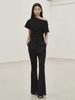 NOUVE Tailored Bootcut Slacks - Black