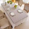 1pc Romantic Lace Table Cloth Embroidered Dining Tablecloths Dustproof Rectangular Coffee Table Cover Wedding Decor Supplies