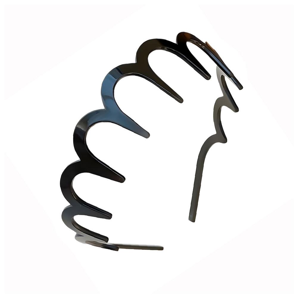 U-Shaped Fashion Tooth Hair Comb Headband for Women - Reversible Korean Style High Cranium Headbands with Teeth for Teen Girls