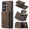 DG.MING-M1 Luxury 2-in-1 Removable Magnetic Flip Premium PU Leather Case Wallet Card Holder Back Cover For Cell Phones