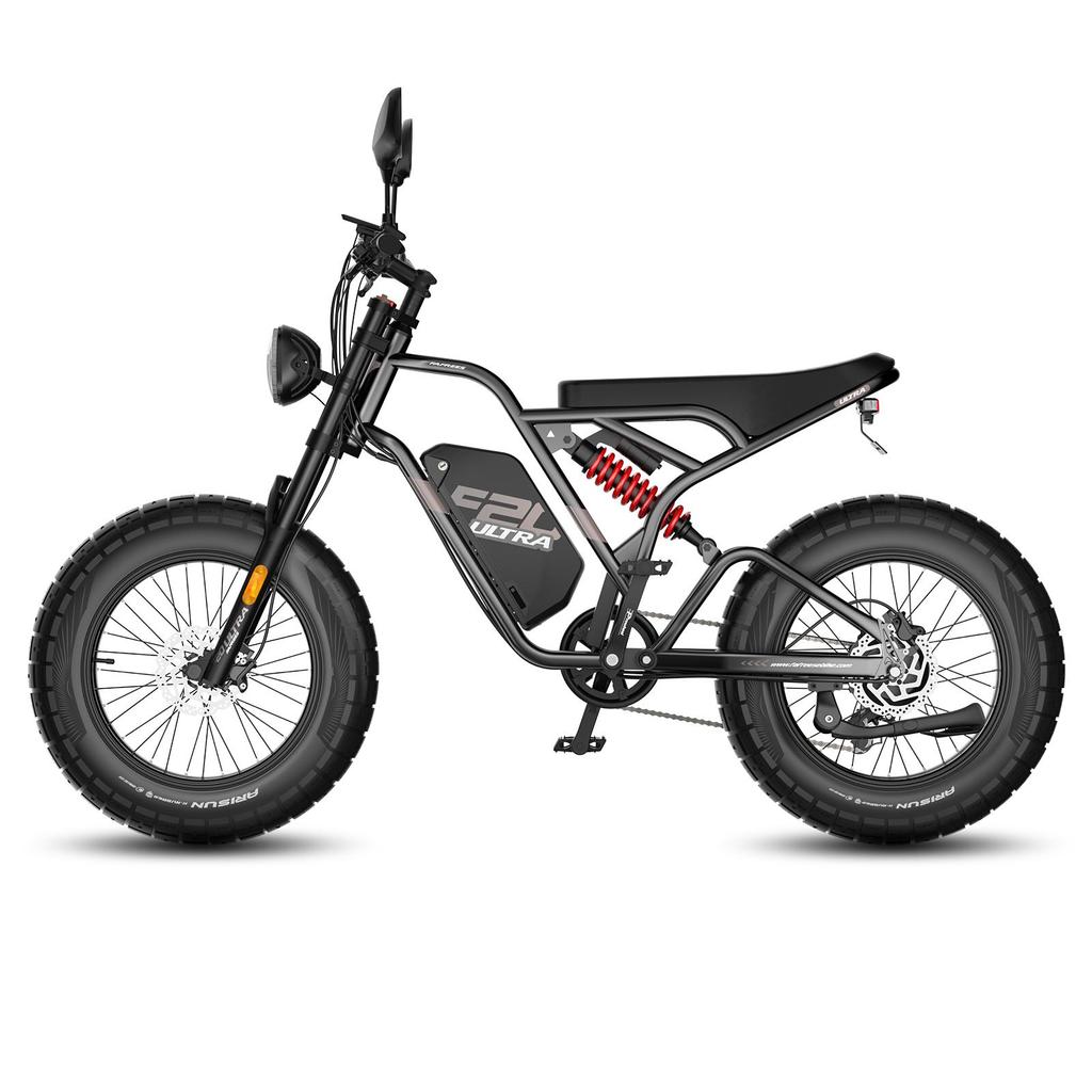 FAFREES F20 Ultra Elektrické kolo 750W Motor, 48V 25Ah Baterie, 20*5,0 Palcové Tlusté Pneumatiky, Mechanické Brzdy, Dojezd 80-100KM, E-bike s Dvojitým Odpružením