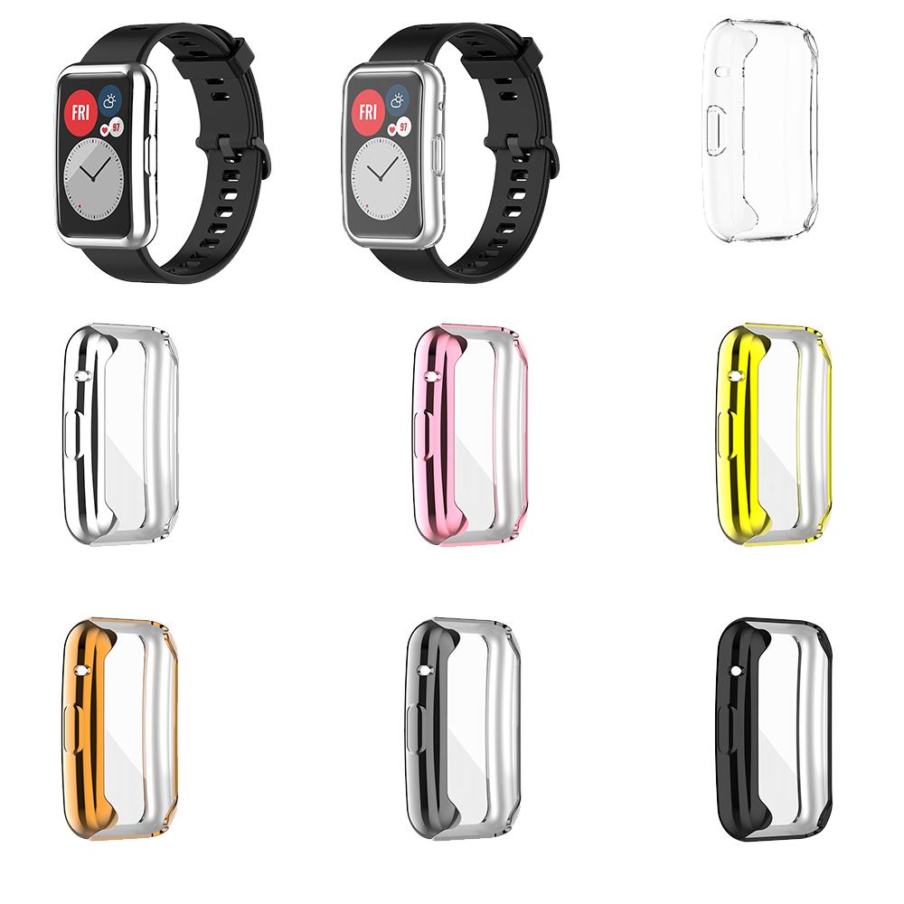 Silicone Protective Watch Case For Huawei Watch Fit / Special Edition SE B39 Full Screen Protector Cover Accessories Soft Shell