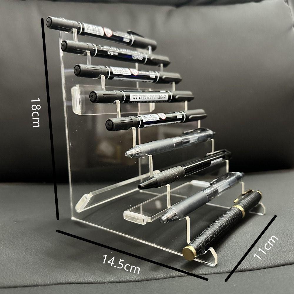 Display Stand Acrylic Pen Holder Transparent Makeup Brush Holder Pen Organiser  Cosmetic Brush