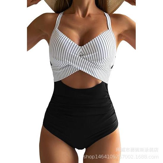 One-piece Swimsuit Female Sexy Building Tight Straps Swimsuit Bikini