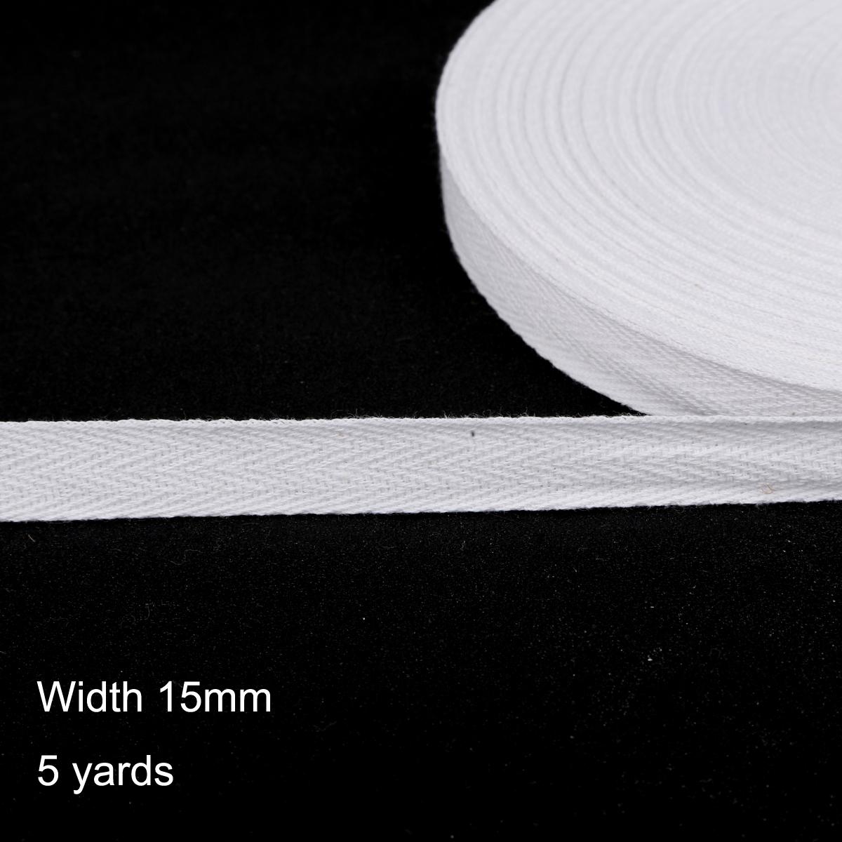 

5 ярдов/лот, лента из 100% хлопка, лента ручной работы с косточкой, свадебные рождественские украшения, ткань для шитья 15mm белый