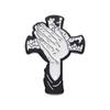 Spille Smaltate Croce di Gesù Personalizzate Corona di Spine Brooches Cristiani Distintivi da Giacca Gioielli Gotici Regalo per Amici
