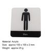 Male and Female Toilet Signage Sign Restroom Label WC Door Signs Men Women Bathroom Indicator for Mall Shops Cafe Home House
