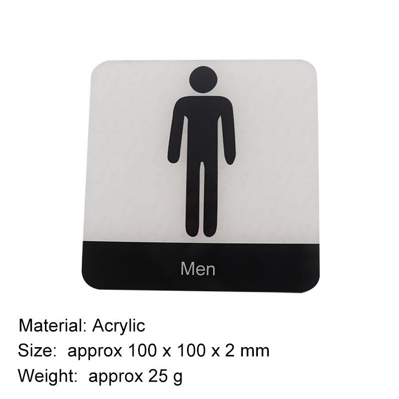 Male and Female Toilet Signage Sign Restroom Label WC Door Signs Men Women Bathroom Indicator for Mall Shops Cafe Home House