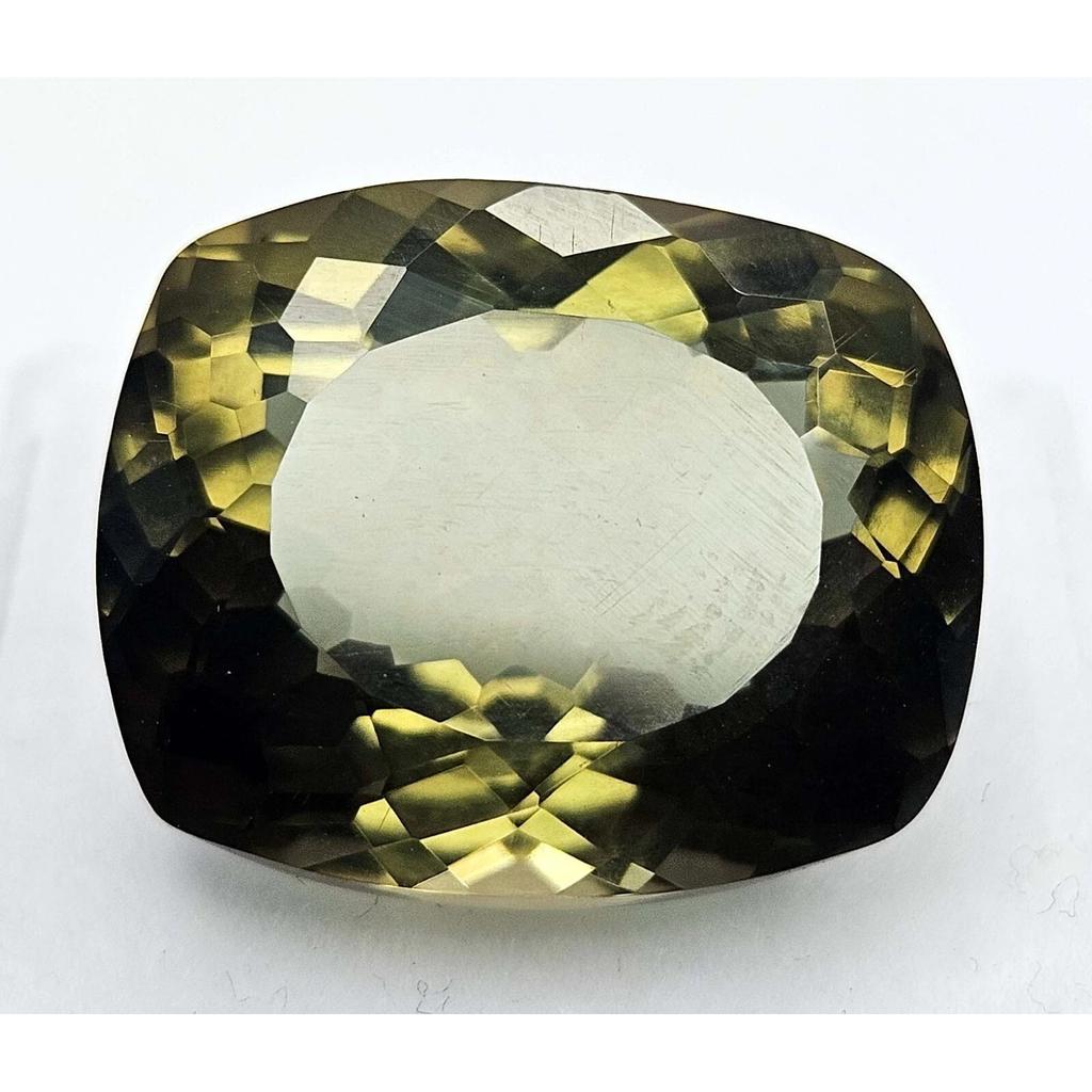 Hiddenite Green 14-16 Ct Cushion Cut Certified Fabulous Loose Gemstone
