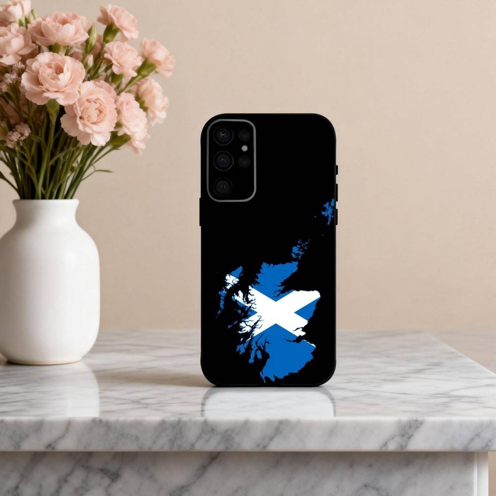 S-Scotland S-Scottish-H F-Flag Phone Case For Samsung S25,24,23,22,30,21,10,9,Ultra,Plus,Lite,FE,4,5 G Soft Black Case
