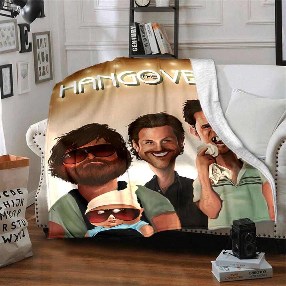 Friends Hangover Flannel Blanket Super Soft Warm Cozy Blanket For Sofa Bed Office Travel Allseason Home Decor Gift