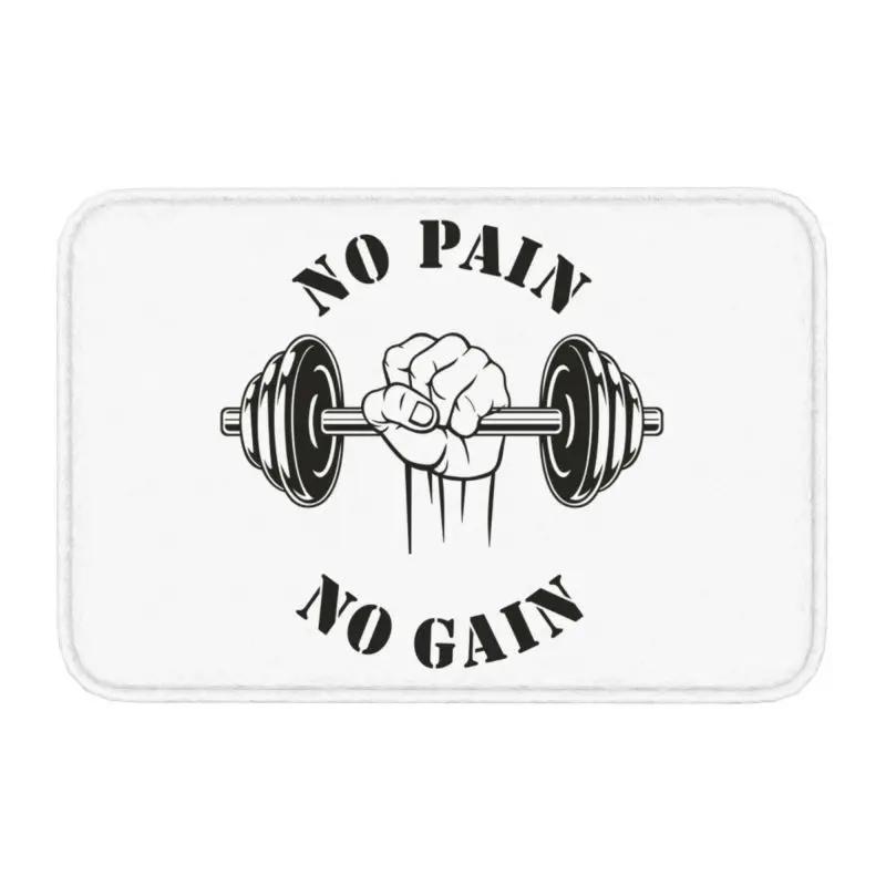 Powerhouse Gym Doormat Mat Anti-Slip Bodybuilding Fitness Motivational Quote Bath Kitchen Balcony Entrance Rug Carpet 40*60cm