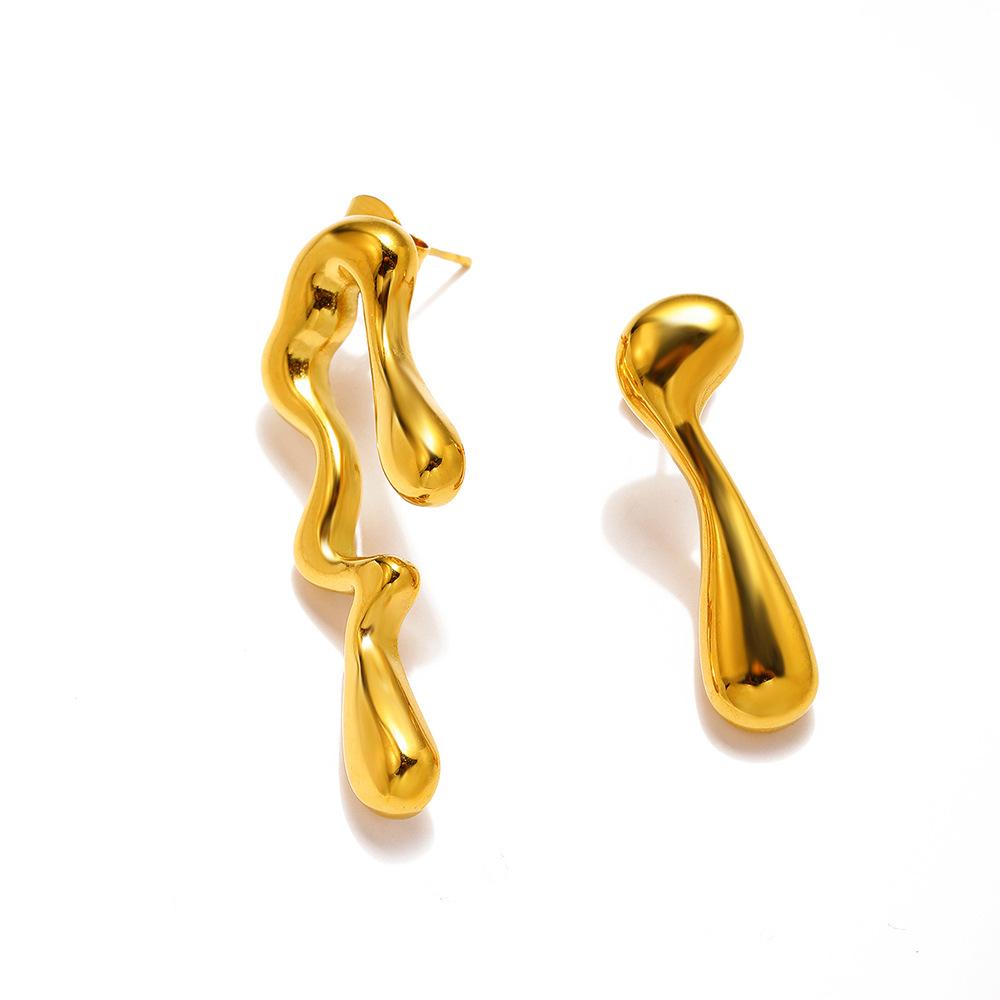 Fashionable, Minimalist, Niche, Light Luxury Design, Geometric Earrings, Exaggerated Temperament, Personality, Trendy Accessories for Women