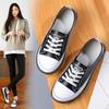 Women's Genuine Leather Sneakers Women Casual Fashionable Sports Shoes Vulcanized Woman Summer Flat Shoe Ladies White 40