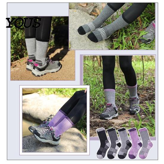 Moisture Wicking Ski Gear Unisex Cotton Socks for Women Men, Thermal Snowboard Socks, Winter Comfortable Snow Boot Liners Warm Skiing Snowboarding