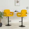 Day and Night - Day and Night Kitchen Stools 2 Units Mustard Yellow Fabric