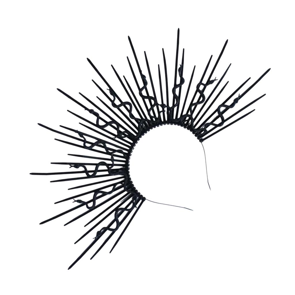 Medusa Snake Hair Band Artistic Gothic Headwear for Party Cosplay Accessory for Music Festivals Nightclubs Livehouse