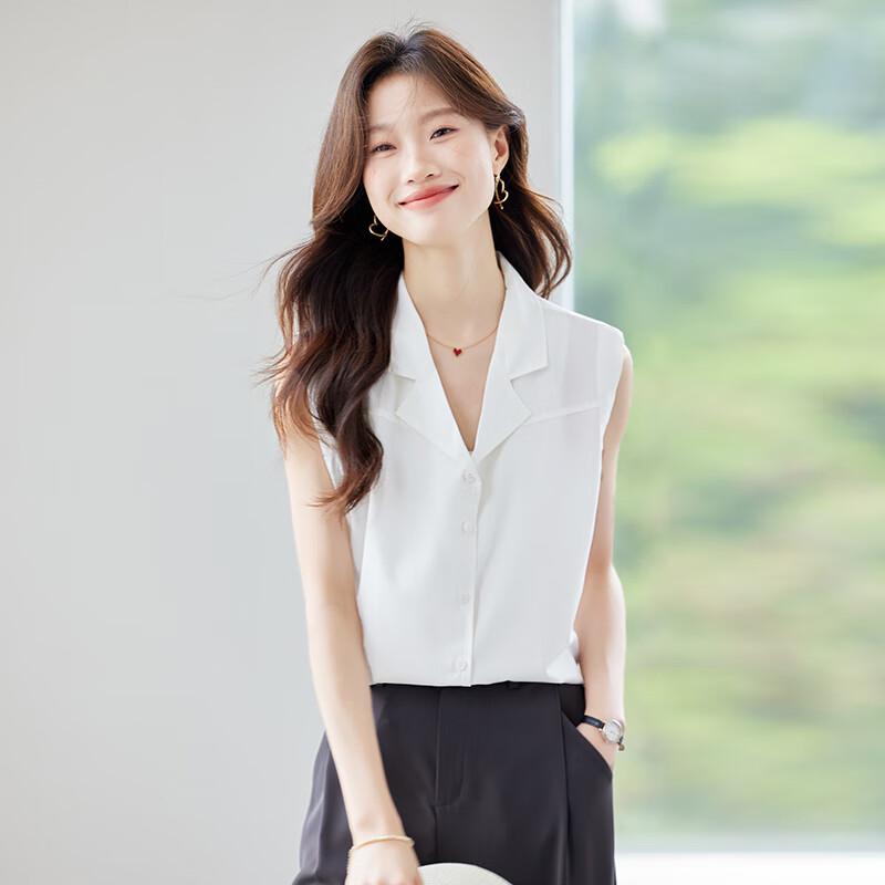 Taluoman Women s Sleeveless Chiffon Vest Top XL