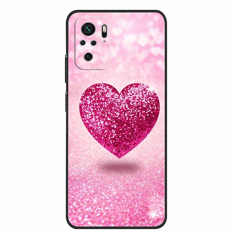Für Xiaomi Poco M5s Hülle Luxus TPU Weiches Silikon Handy Rückseite für PocoM5s Stoßfest Blumen Niedliche Cartoon Blumen Neue Hülle
