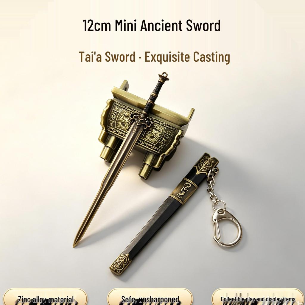 Large Alloy Ancient Fen Ji Sword Model - Decorative Film & TV Prop Collection Ornament