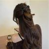 Leather Bow Hair Clip Women High-end Sense Versatile Twisted Hair Sweet Cool Simple Hair Accessories