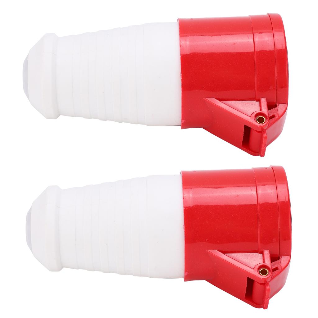 2 pçs Plugue Industrial 4 Pinos 380415V 32A 3P+T IP67 À Prova D'água para Agricultura Aeroporto Ferrovia