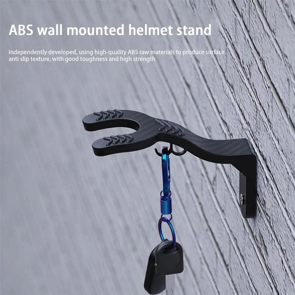 3PCS with Installation Accessories Motorcycle Helmet Hook Racks Helmet Display Hanger Clothes