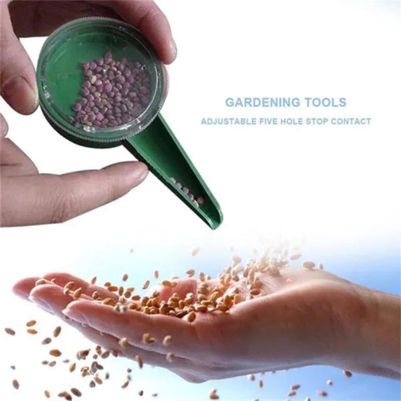 2 PCS seeder, handheld adjustable garden seeder set, suitable for sowing small seeds such as flowers and vegetables