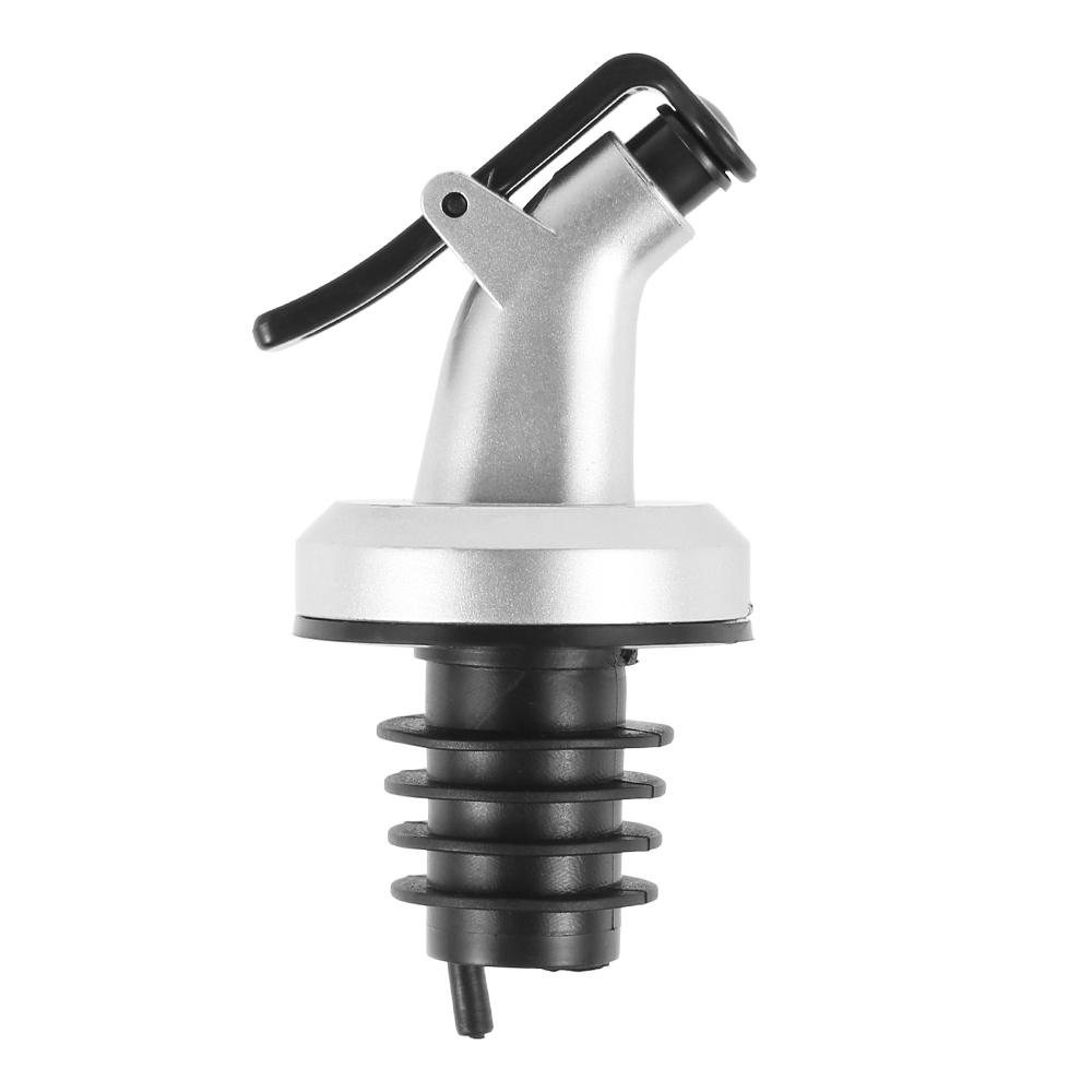 Oil Spout Stainless Steel Oil Bottle Pourer Leak-proof Olive Oil Dispenser Vinegar Bottle Stopper Speed Pourer Dust Covers