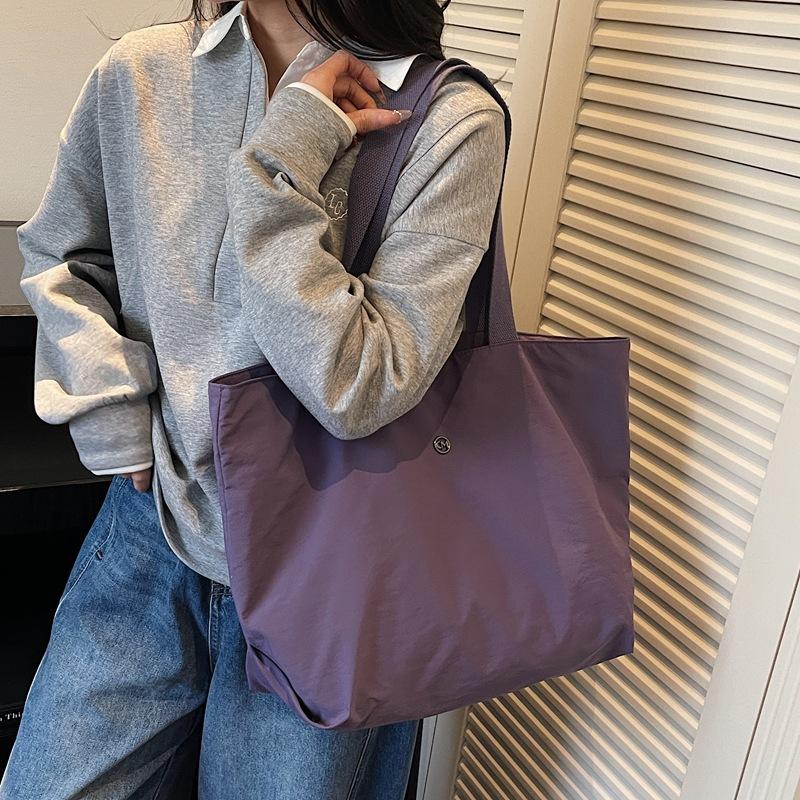 Commuter Shoulder Bag Handbag Women's Solid Color Tote Bag
