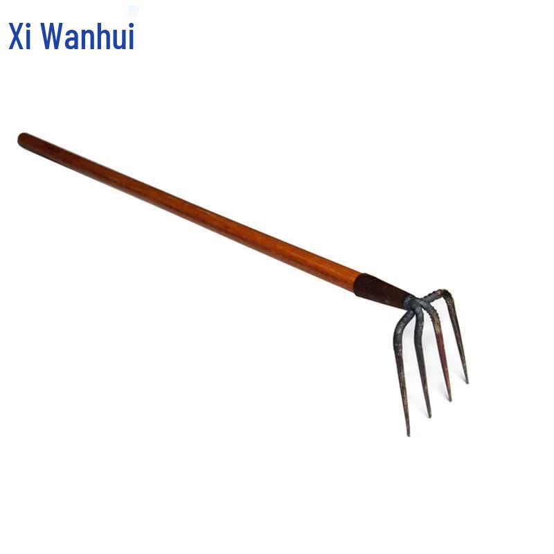 Long-Handle Agricultural Steel Rake