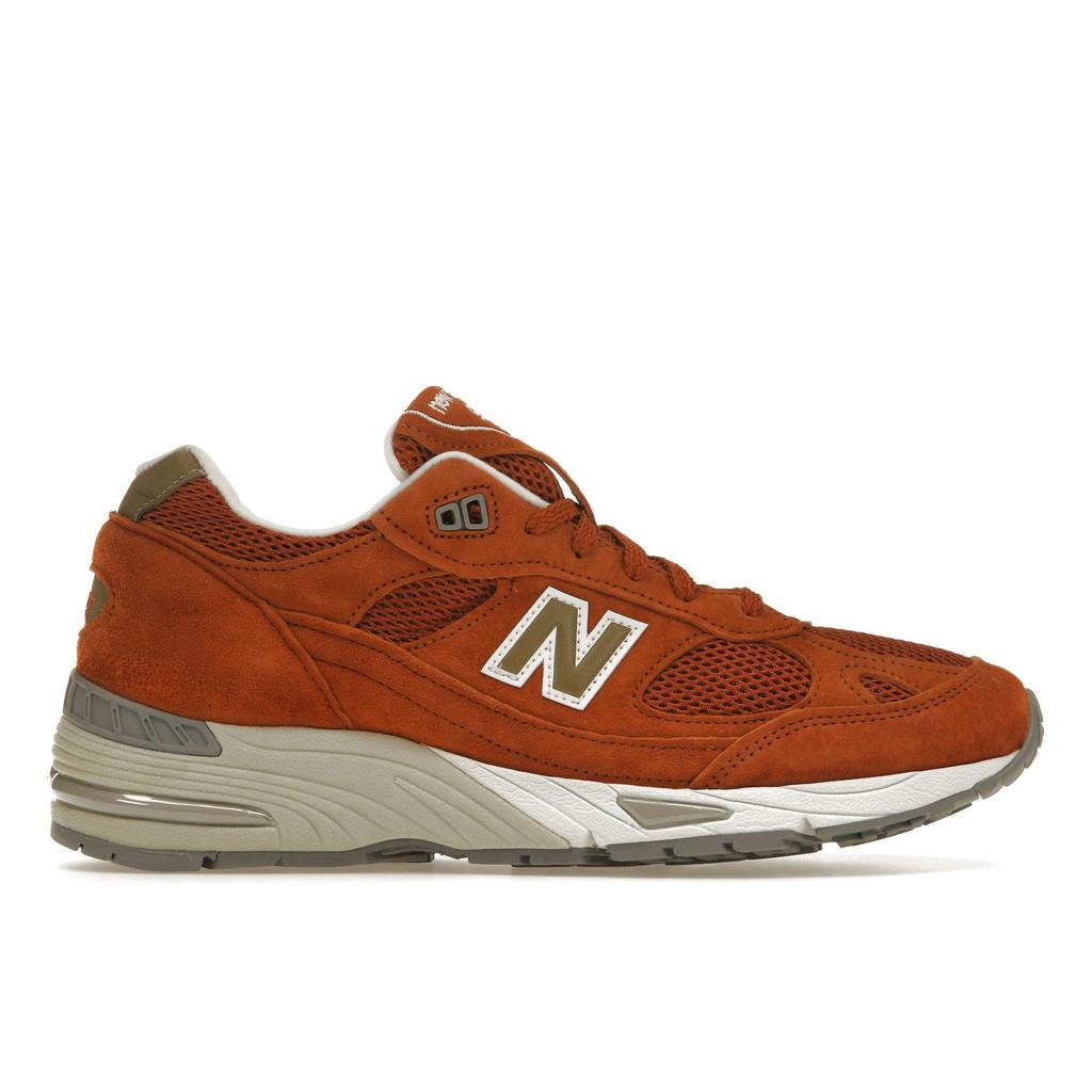 New Balance 991 Hergestellt in England Östliche Gewürze Herren Sneaker Orange Weiß M991SE