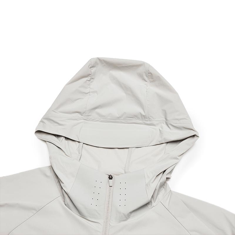 Fila Jackets Men's Phantom Gray Hooded Moderate Wind Shell A11M431716FGY